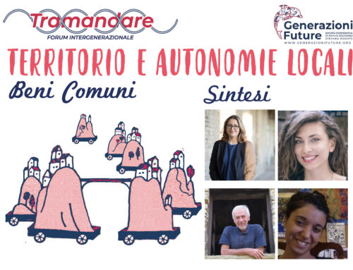 SINTESI FORUM TERRITORI E AUTONOMIE LOCALI, BENI COMUNI
